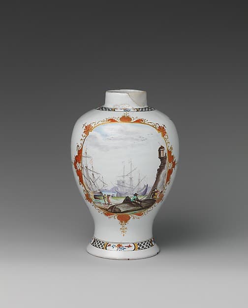 Vase, by Adam Friedrich von Löwenfinck