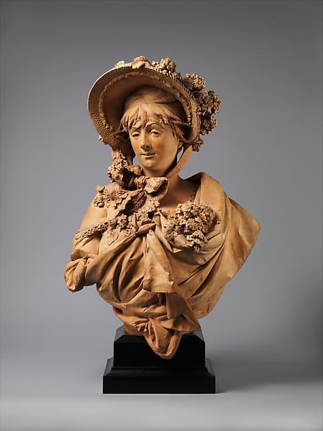 Girl in a Straw Bonnet, by Albert-Ernest Carrier-Belleuse