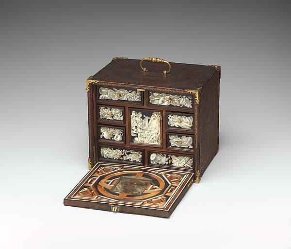 Miniature collector's cabinet, by Bernard Salomon