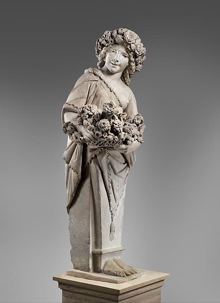 Spring in the guise of Flora (one of a pair), by Pietro Bernini