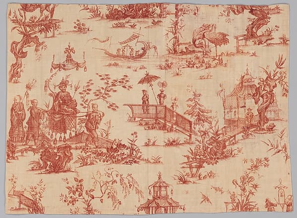 Pictorial print, by Jean-Baptiste Huet I