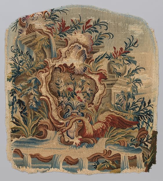 Rocaille cartouches with flowers, by Pierre Edmé Babel