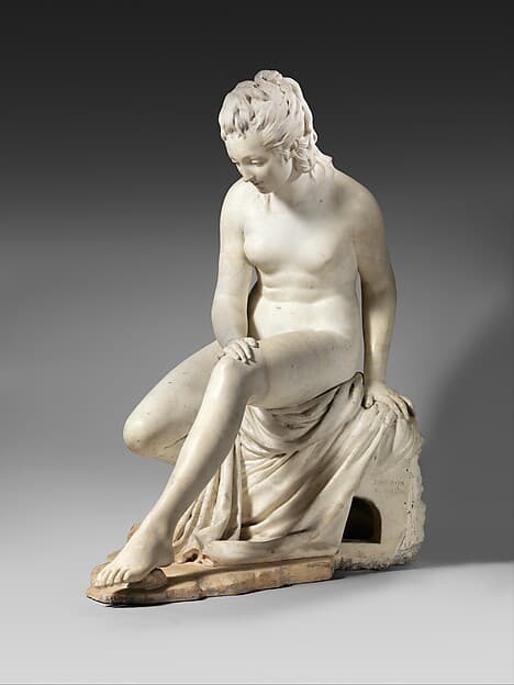 Bather (from a fountain group), by Jean Antoine Houdon