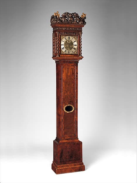 Longcase clock with calendar and alarm, by Ahasuerus II Fromanteel
