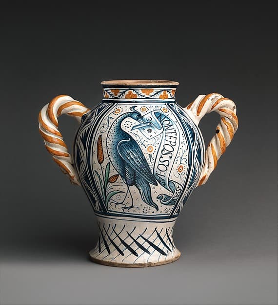 Vase with love motifs