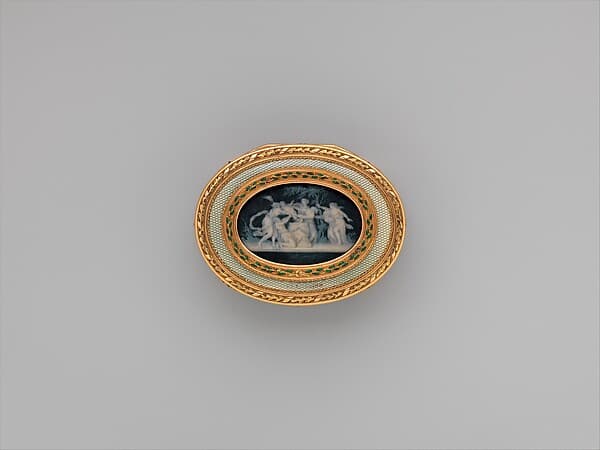 Snuffbox with six allegories of love, by Jacques Joseph de Gault