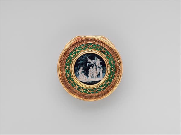 Snuffbox with scenes of putti at play, by Pierre François Drais