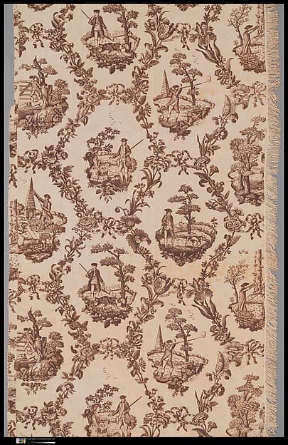 Section of bed curtain, by John Robinson