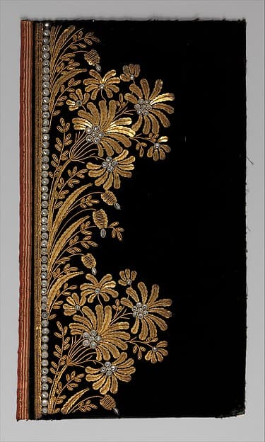 Embroidery sample for a man’s suit