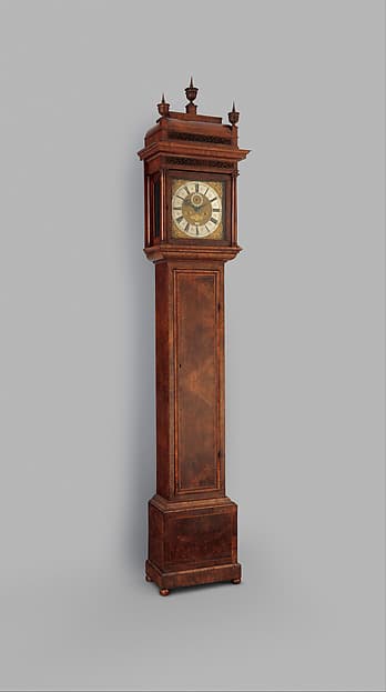 Longcase clock with calendar, by Thomas Tompion