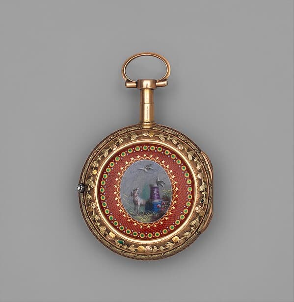 Watch with calendar, by Firm of Bordier Frères