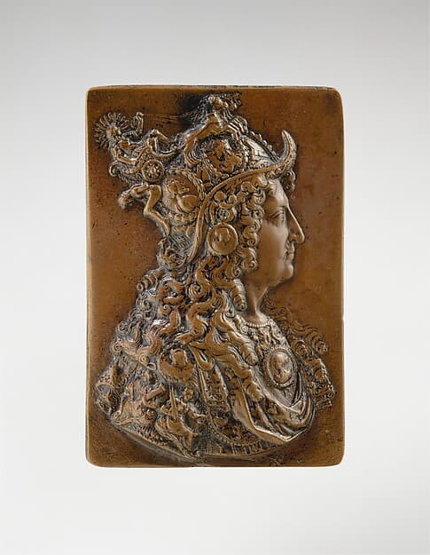 Louis XIV in allegorical armor, by Michel Molart