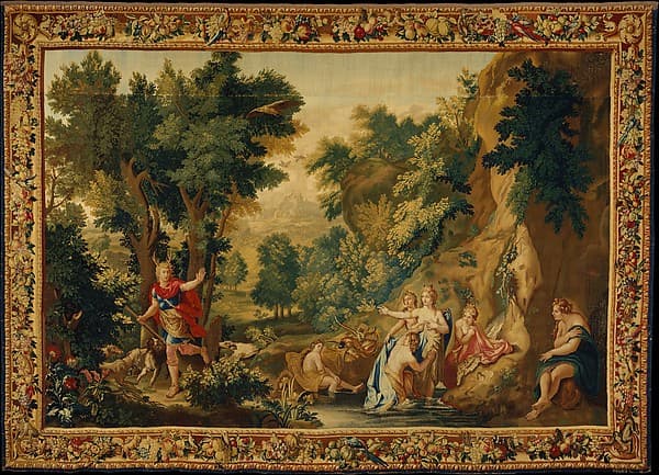 Diana and Actaeon from a set of Ovid's Metamorphoses, by Manufacture Nationale des Gobelins