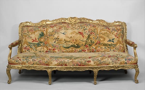 Settee (part of a set), by Nicolas-Quinibert Foliot