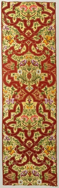 Strapwork with Flowers and Jewels