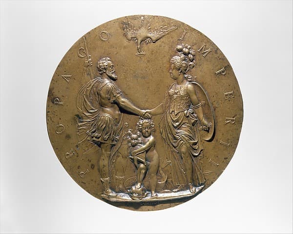 Henri IV, Marie de Médicis and the Dauphin, by Guillaume Dupré