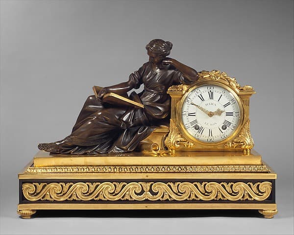 Mantel clock (pendule de cheminée), by Julien Le Roy