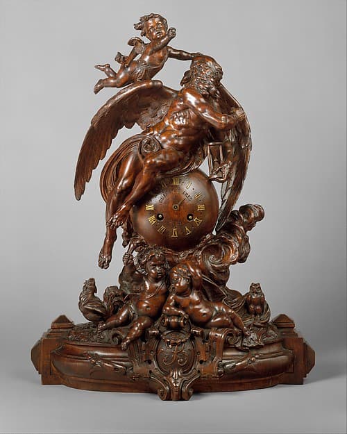 Clock with Father Time, by Albert-Ernest Carrier-Belleuse