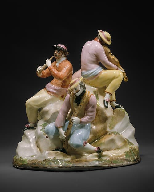 Four carnival musicians, by Zurich Pottery and Porcelain Factory
