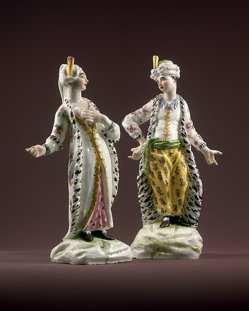 Couple Dressed as Persians, by Mennecy