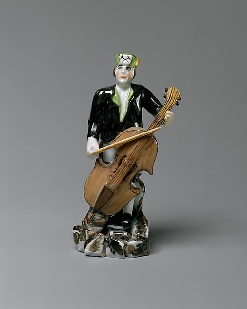 Miner Playing the Cello, by Meissen Manufactory