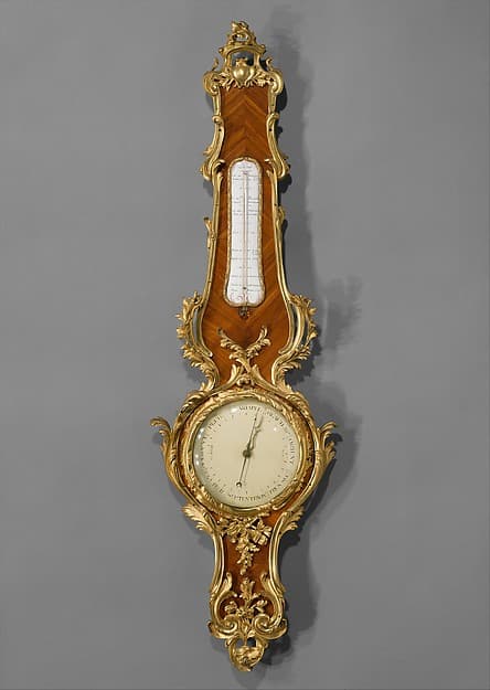 Wall barometer-thermometer, by Lange de Bourbon