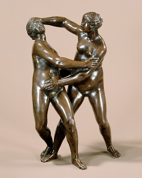 Nude Women Wrestling, by Leonhard Kern
