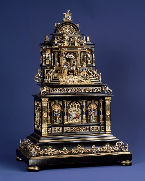 Miniature cabinet or house altar, by Reinhold Vasters