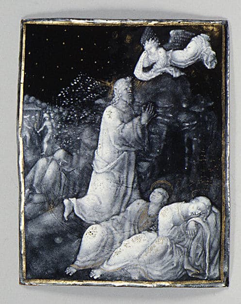 The Agony in the Garden (one of seven), by Jean II Pénicaud