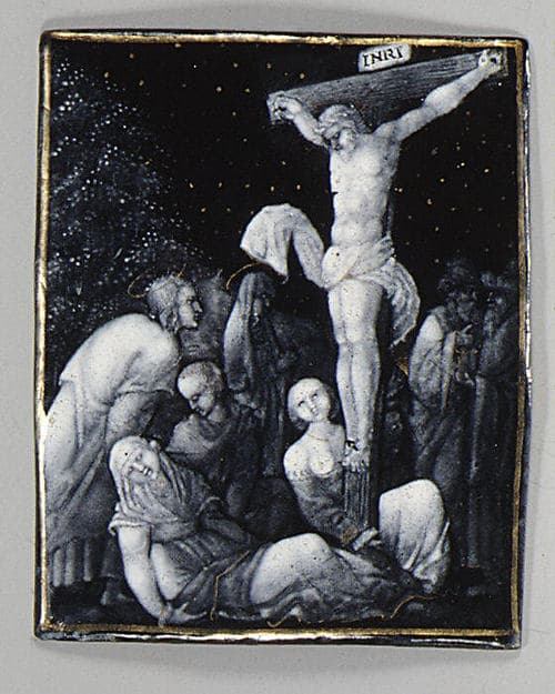 The Crucifixion (one of seven), by Jean II Pénicaud