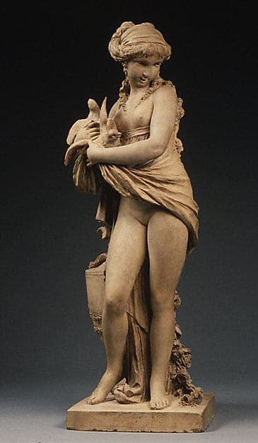 Girl with Doves, by Clodion (Claude Michel)
