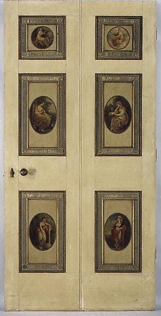 Pair of doors with scenes after Angelica Kauffman, by Angelica Kauffmann