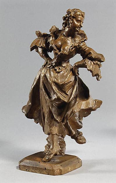 Dancer and flute player, by Ferdinand Tietz