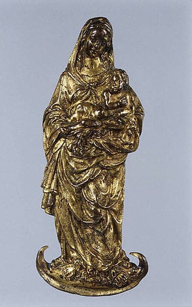 Virgin and Child on a crescent moon
