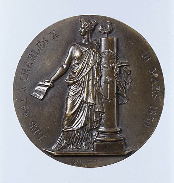Commemorating the Vote of March 16, 1830, by François Augustin Caunois