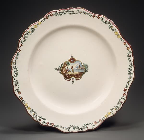 Plate, by Veuve Perrin Factory