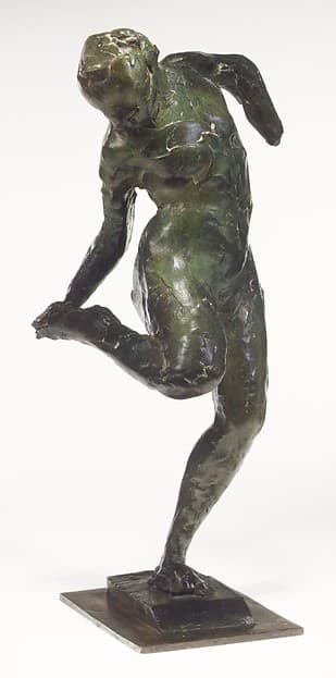 Dancer Looking at the Sole of Her Right Foot (First State), by Edgar Degas