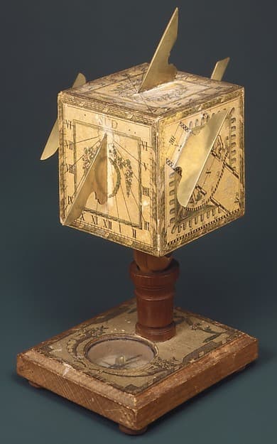 Portable cube sundial, by David Beringer