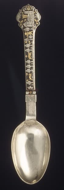 Folding spoon, by Johann Adam Boller