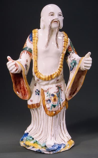 Figure of a standing Chinese man, by Villeroy