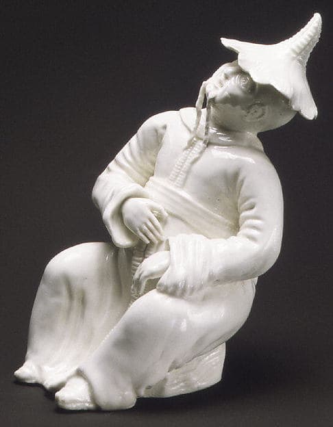 Seated Chinese, by Saint-Cloud factory