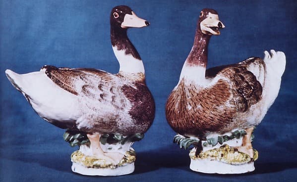 Mallard duck (one of a pair), by Meissen Manufactory