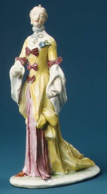 Standing woman, by Nymphenburg Porcelain Manufactory