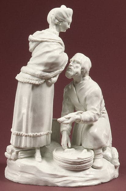 Fisherman, by Imperial Porcelain Manufactory, St. Petersburg