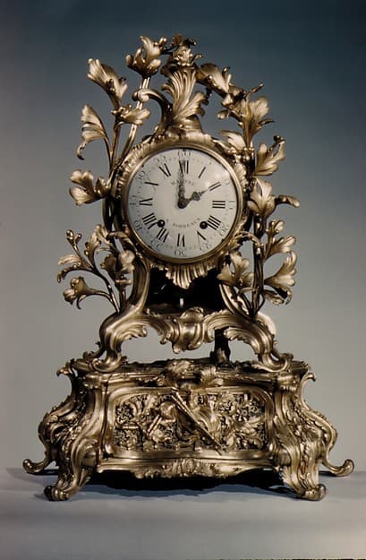 Musical mantel clock (Pendule avec boîte à musique), by Jean Baptiste Martre