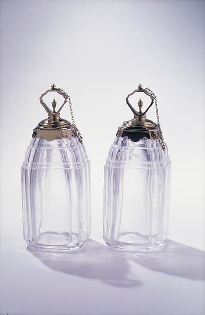 Perfume bottle (one of six) (part of a set), by Louis Mailly