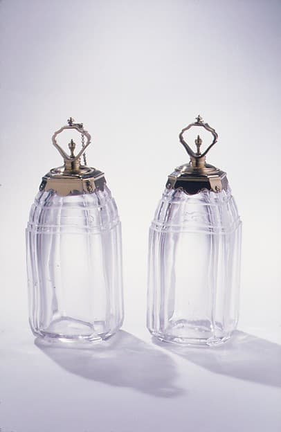 Perfume bottle (one of six) (part of a set), by Louis Mailly