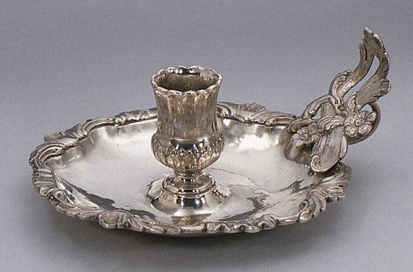 Chamber candlestick (one of a pair), by Pehr Zethelius