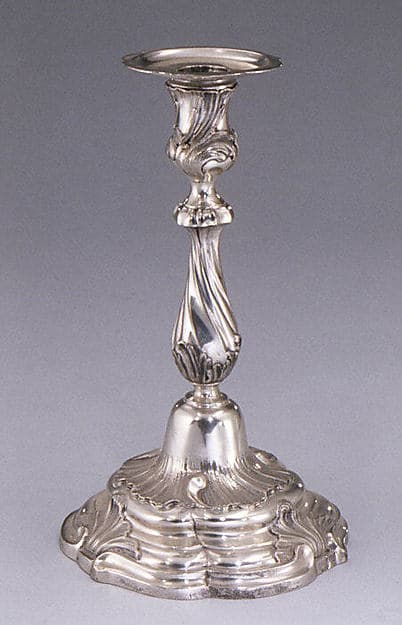 Candlestick (one of a pair), by Jonas Thomasson Ronander