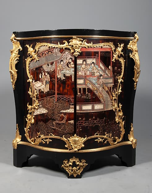 Corner cabinet (encoignure) (one of a pair), by Bernard II van Risenburgh